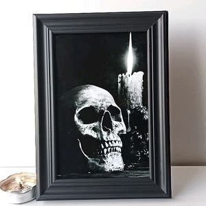 Memento Mori Skull Candle Gothic Goth Punk Decor Gothi  Skull Photo Print Decor
